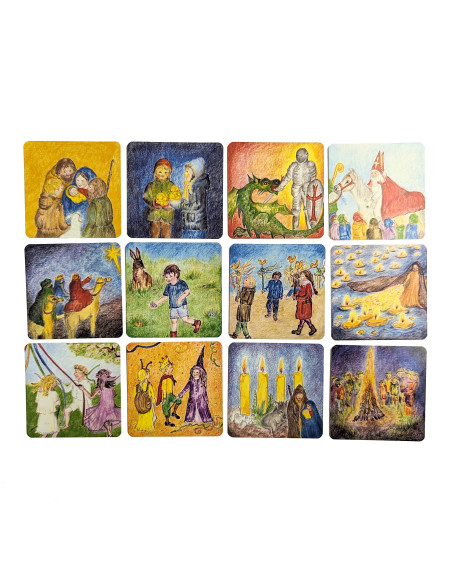 Seizoenstafel kaartjes Margo Heine