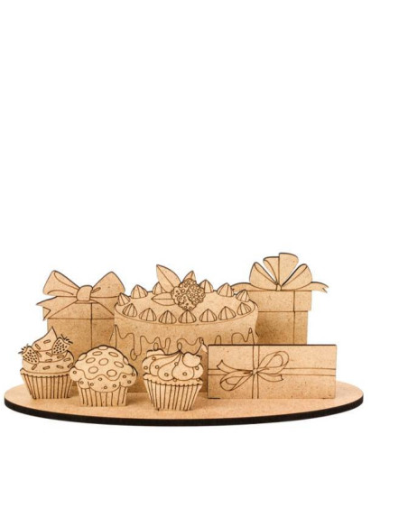 3D verjaardags plankje