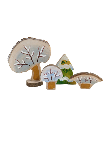 Zomer-, winterbomen set