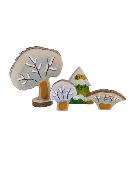 Zomer-, winterbomen set