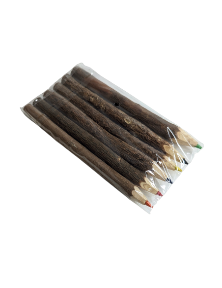 6x kleurpotlood met boombast