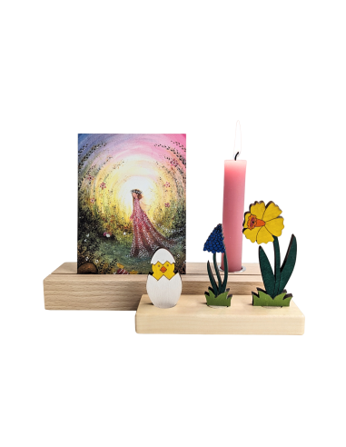 Kaartenhouder met kaars