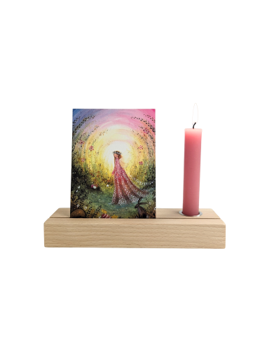 Kaartenhouder met kaars