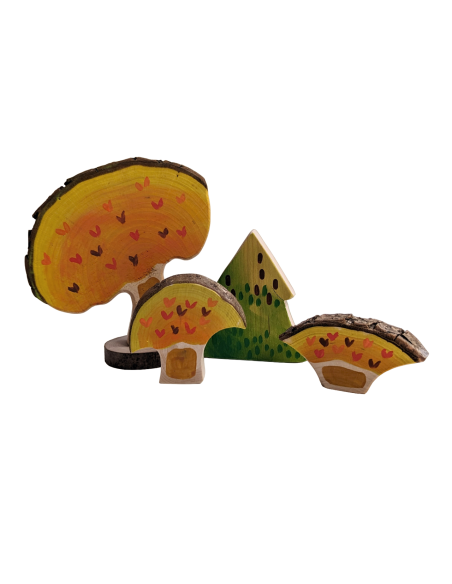 Lente-, herfstbomen set