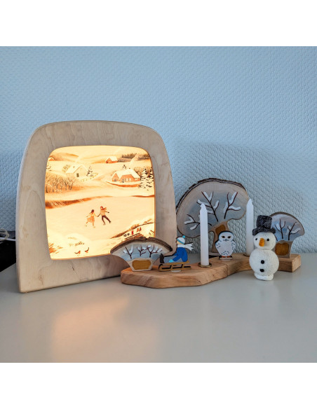 Schaatsen plaat voor seizoenslamp Robin Pieterse