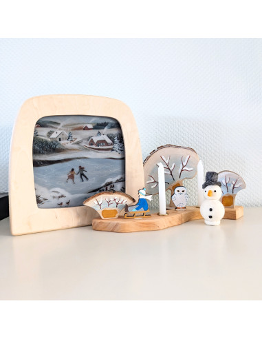 Schaatsen plaat voor seizoenslamp Robin Pieterse