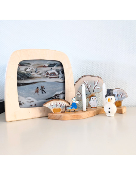 Schaatsen plaat voor seizoenslamp Robin Pieterse