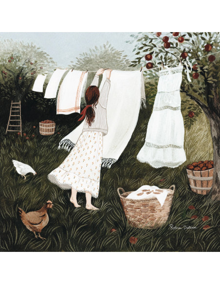 Zomer waslijn plaat voor seizoenslamp Robin Pieterse