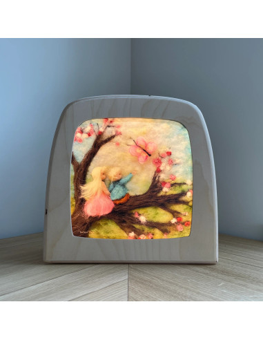 Lentetak plaat voor seizoenslamp Het Wol Feetje