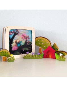 Lentetak plaat voor seizoenslamp Het Wol Feetje 2