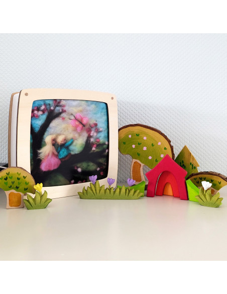 Lentetak plaat voor seizoenslamp Het Wol Feetje