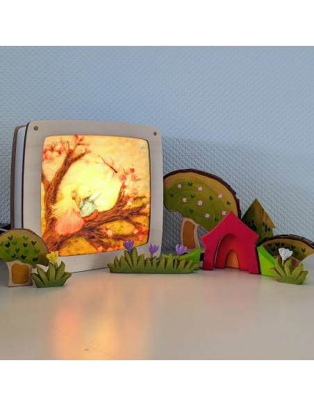 Lentetak plaat voor seizoenslamp Het Wol Feetje