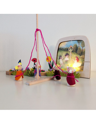 Meiboom plaat voor seizoenslamp Het Wol Feetje