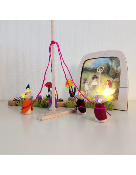 Meiboom plaat voor seizoenslamp Het Wol Feetje