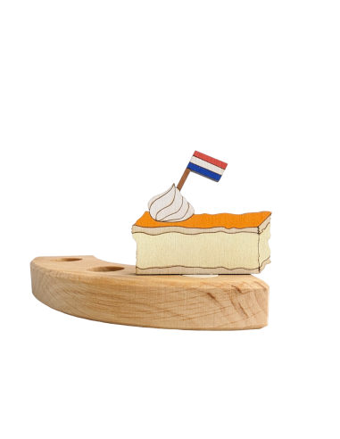 Oranje tompouce steker