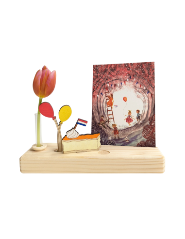 Oranje tompouce steker