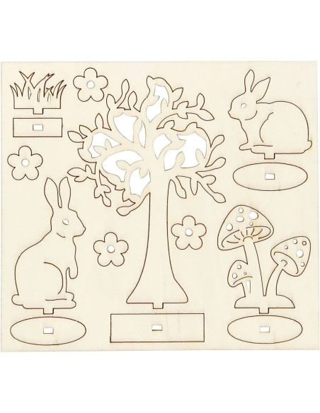 Knutsel paashazen tafereel