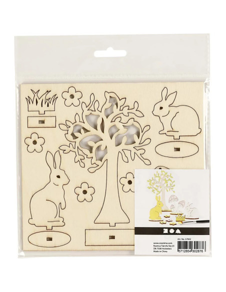 Knutsel paashazen tafereel