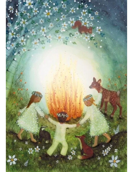 Ansichtkaart Sint Jansfeest Bijdehansje