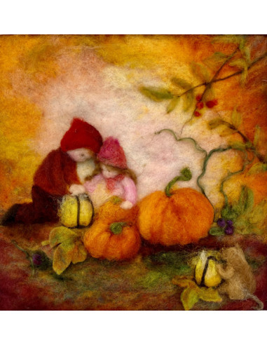 Herfst pompoen plaat Ann Galland