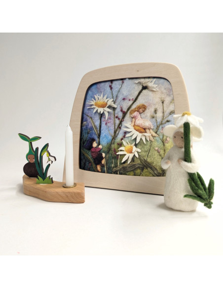 Madeliefjes plaat voor seizoenslamp Ann Galland