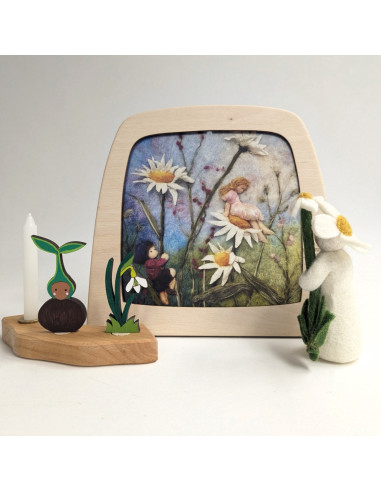 Madeliefjes plaat voor seizoenslamp Ann Galland