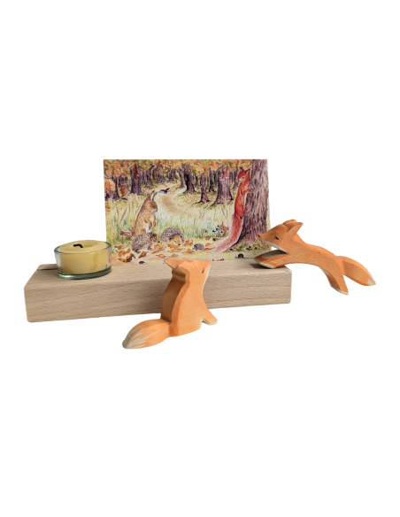 Kaarthouder met waxinelichtje