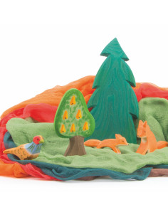 Katoenen seizoenstafel doeken herfst 2