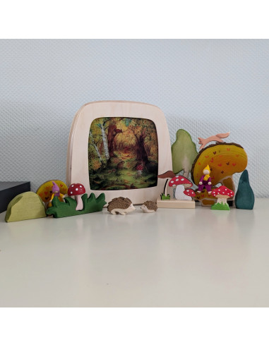 Herfstbos plaat voor seizoenslamp Eentje van Margo