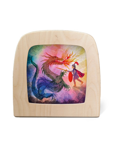 Draak plaat voor in seizoenslamp Vogel Geluk