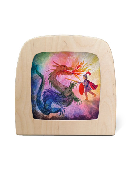 Draak plaat voor in seizoenslamp Vogel Geluk