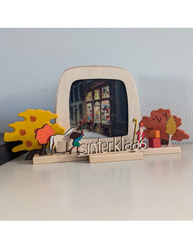 Sinterklaas in speelgoedwinkel plaat voor...