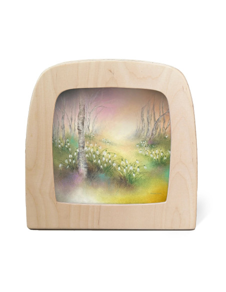 Sneeuwklokjes plaat voor seizoenslamp Baukje Exler