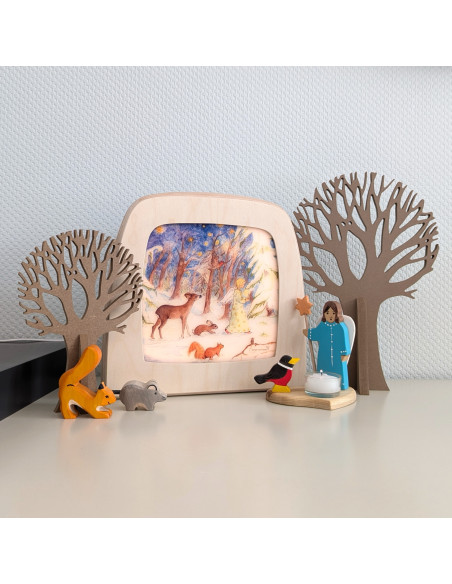 Kerstengel plaat voor seizoenslamp Eentje van Margo