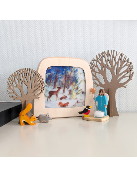 Kerstengel plaat voor seizoenslamp Eentje van Margo