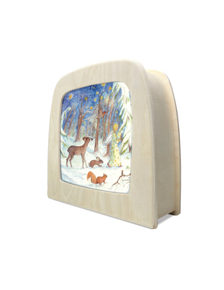 Kerstengel plaat voor seizoenslamp Eentje van Margo