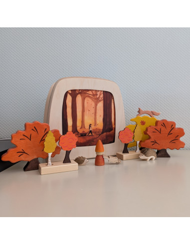 Herfstwandeling plaat voor seizoenslamp Esther...