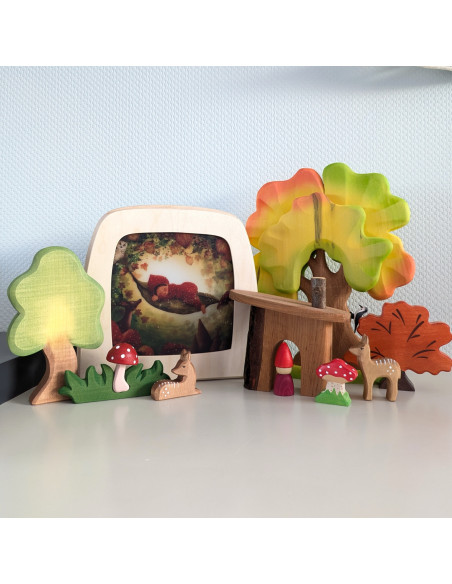 Herfst baby plaat voor seizoenslamp Bijdehansje