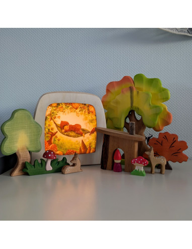 Herfst baby plaat voor seizoenslamp Bijdehansje