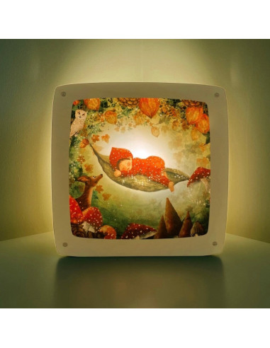 Herfst baby plaat voor seizoenslamp Bijdehansje