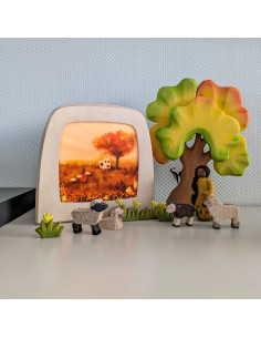 Herfstboom plaat voor seizoenslamp 2