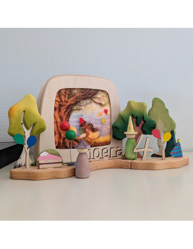 Feest plaat voor seizoenslamp Het Wol Feetje