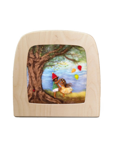 Feest plaat voor seizoenslamp Het Wol Feetje