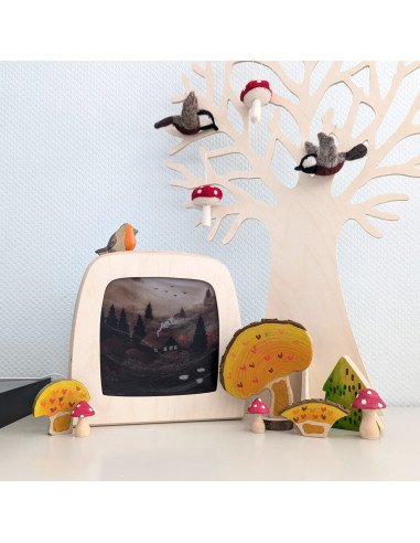 Herfsthuis plaat voor seizoenslamp Robin Pieterse