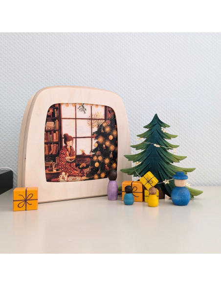 Kerst tijd plaat voor seizoenslamp Esther Bennink