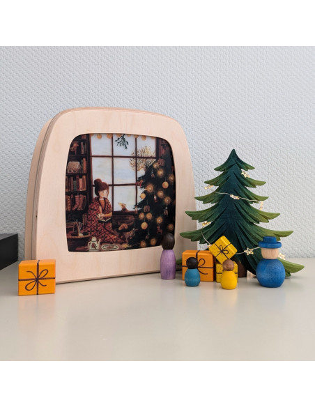 Kerst tijd plaat voor seizoenslamp Esther Bennink