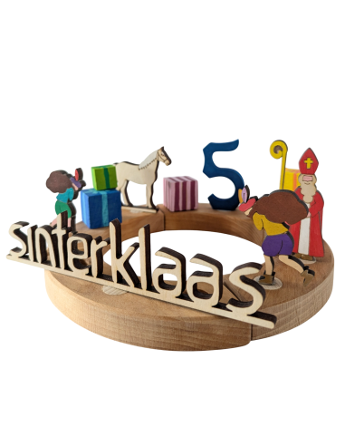 Piet geel/paars steker