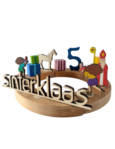 Piet geel/paars steker