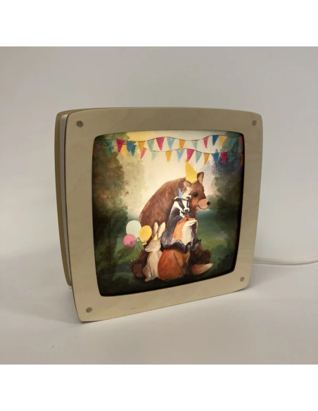 Partytime plaat voor seizoenslamp Lotte Drouen