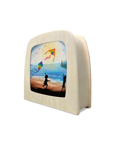 Vlieger plaat voor seizoenslamp Vogel Geluk